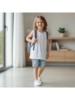Bonbon Çocuk Beyaz Renk Tshirt CB1038