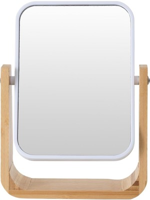 FourForce Bambu Büyüteçli Ayna Beyaz 16X5,8X21,8 cm