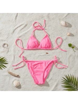 Bonbon Kadın Plaj Giyim Yavru Ağzı Bikini Takım BB2598
