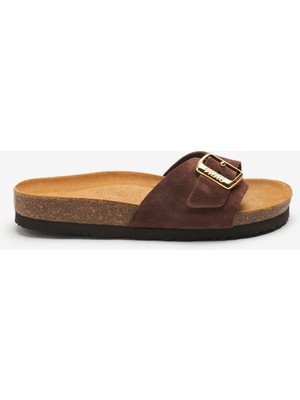   Kadın Terlik 17B0 Frau Velour-S Suede Band
