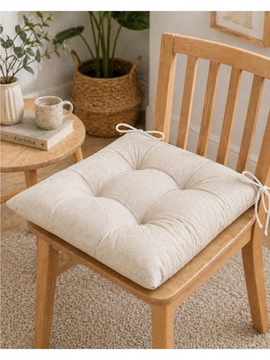 Yuvina 4'lü Sandalye Minderi 40X40 cm – Dolgulu, Yıkanabilir