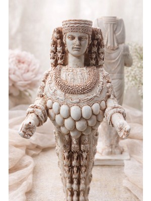 Imosas Artemis Of Ephesus Heykeli 32 cm | Bereket Tanrıçası Dekoratif Mitoloji Biblosu