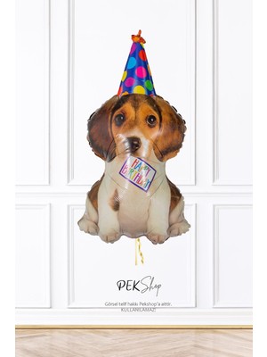 Pekshop Doğum Günü Köpeği Folyo Balon Birthday Puppy 70CM
