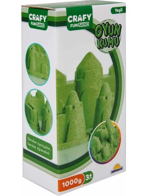 Crafy Fun Dough Kinetik Kum 1000 G Yeşil