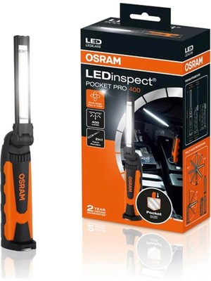 Leaf Shop Şarjlı El Feneri Ledinspect Pocket Pro 400, LED El Feneri, 2 Yıl Garantili, Cep Boyutu