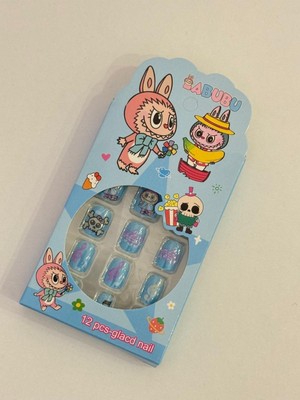 Empressco 2y Shop Labbubu Kız Çocuk Takma Tırnak 1 Kutu 12