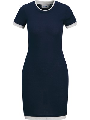 Jack & Jones Kadin Kisa Kollu Mini Elbise - Henna