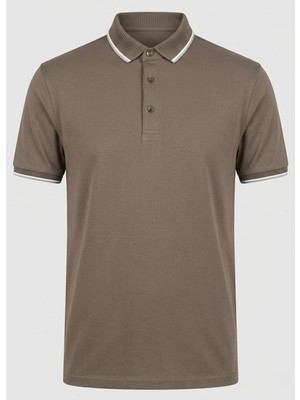 Brandhills Haki Renk Polo Yaka Erkek T-Shirt