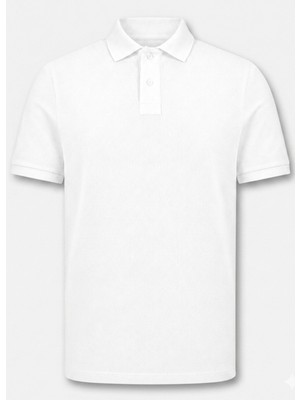 Brandhills Beyaz Renk Pike Dokulu Polo Yaka Erkek T-Shirt