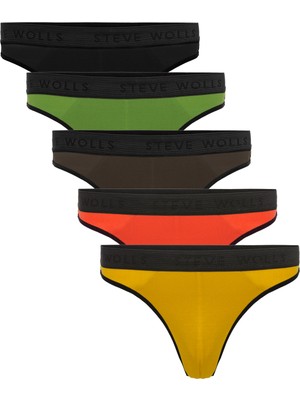Steve Wolls Erkek Renkli 5’li Bambu String - 25501
