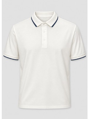 Brandhills Beyaz Renk Polo Yaka Erkek T-Shirt