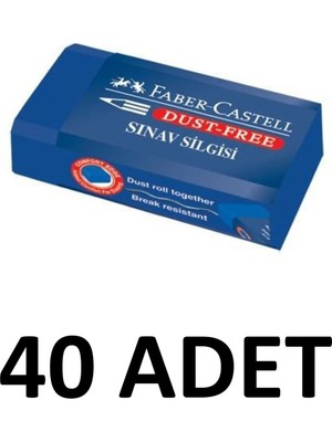 40 Adet Orta Boy Mavi Sınav Silgisi