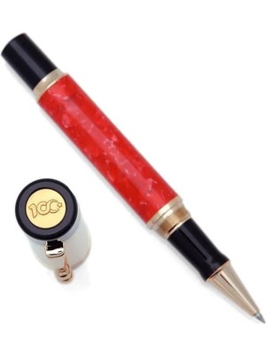 Genève – Lüks ve Ergonomik Dolma Kalem & Tükenmez Kalem – 100. Yıl Limited Edition – Alman M Uç, Altın Kaplama,mavi Mürekkep–evrensel Kartuş ve Dönüştürücü,premium Hediye Kutulu(Tükenmez Kalem)