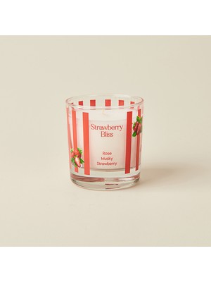 Evidea Deco Strawberry Bliss Bardak Mum - Renkli - 190 gr
