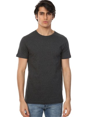 John Frank Bisiklet Yaka Basic Tişört JFR0000120SM