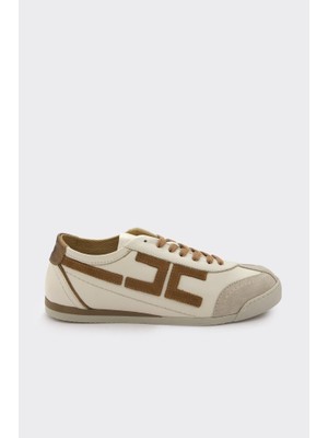Derinet Hakiki Deri Bağcıklı Kadın Sneaker