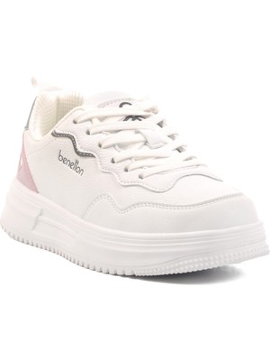 United Colors Of Benetton Beyaz Hafif Bağcıklı Ithal Unisex Spor Ayakkabı BNI-11201 G