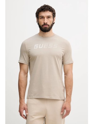 Guess Bruce Erkek Aktif Regular Fit T-Shirt