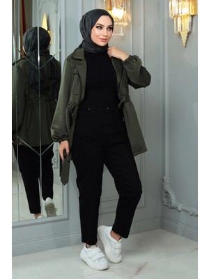 Missvalle Dar Paça Kot Pantolon Siyah 6035