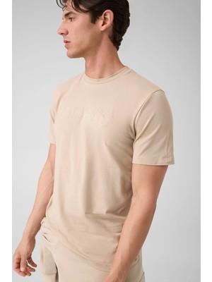 Guess Prat Erkek Aktif Regular Fit T-Shirt