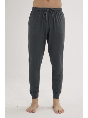 Kly Pijama Kly 126R Erkek Pamuklu Modal Paçası Bantlı Tek Pijama Altı '4 Mevsim'
