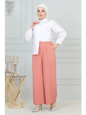 Missvalle Bol Paça Pantolon Pembe 6099