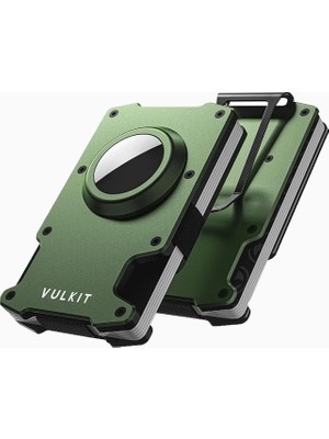 Vulkit Rfıd Korumalı Airtag Uyumlu Metal Para Klipsli Ince Unisex Cüzdan