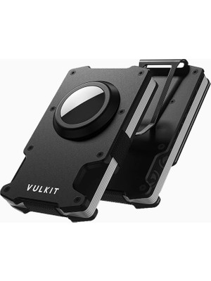 Vulkit Rfıd Korumalı Airtag Uyumlu Metal Para Klipsli Ince Unisex Cüzdan