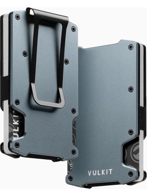 Vulkit  Rfıd Para Klipsli Metal Ince Kartlık Erkek Cüzdan