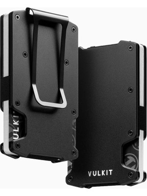 Vulkit  Rfıd Para Klipsli Metal Ince Kartlık Erkek Cüzdan
