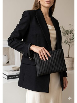 Yonca Outlet Iyah Clutch Çanta – 23X14 cm Fermuarlı Şık El Çantası, Günlük ve Abiye Kullanım (Model 102)