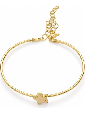 Serelya Yıldız Model Gold Renk Kadın Bileklik