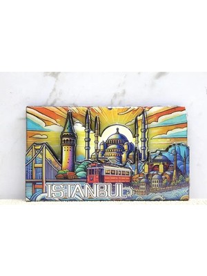 Mbb E-Ticaret Ahşap Istanbul Temalı Magnet ALK4365