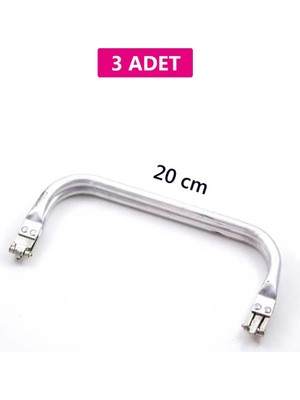 Mbb E-Ticaret Gizli Metal Çanta Bursu – 3 Adet - 20 cm - Metal Çanta Aparatı Çanta Aksesuarı