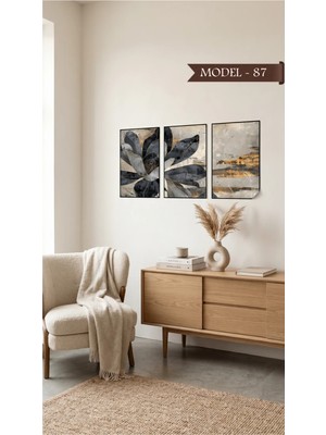 Sihirli Tahta Statik Tutunma Özellikli Tablo - Poster Çiçek (Model- 87)