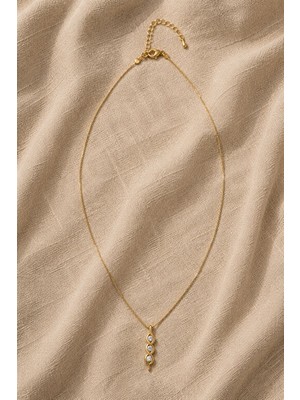 Sun Jewellery     Minimal Zirkon Taşlı Kadın Kolye