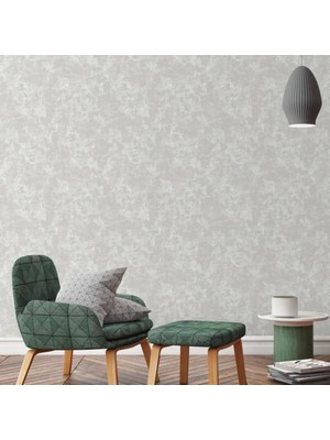 Adawall Heritage Silk Design Wallpaper - Klasik Düz Desen Duvar Kağıdı - Rococo 1304-1/15, Açık, Krem, Elyaf Taban (Non-Woven), Vinil Kaplı, Silinebilir Yüzey  / 1.06X15.6 M - 16.5 M²