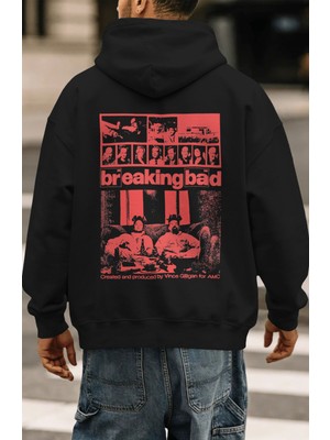 Sevbano Efsane Dizi Breaking Bad Sırt Baskılı Unisex Oversize Premium Hoodie