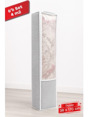Vivenda 4 M2 Halı Hurcu 6'lı Set Şeffaf Pencereli 6 Adet 4 M2 Halı Hurcu Seti 38X170 cm