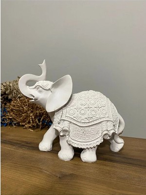 Ham Polyester Desenli Fil Obje Büyük
