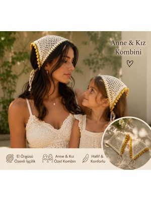 Bh Teknoloji Giyim Takı Aksesuar El Örgüsü Anne Kız Kombin Saç Bandanası
