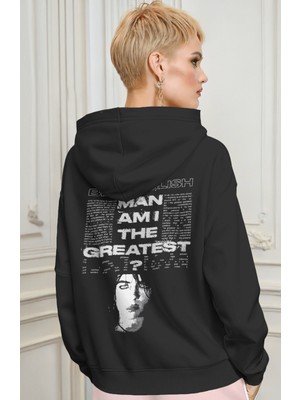 Sevbano Billie Eilish Şarkıcı Sırt Baskılı Unisex Oversize Premium Hoodie