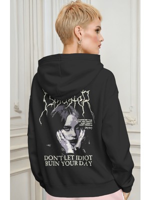 Sevbano Billie Eilish Şarkıcı Sırt Baskılı Unisex Oversize Premium Hoodie
