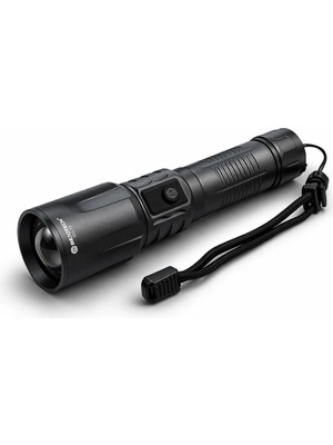 Aydogan's Bedotech Bd-13 15W Tg LED Alüminyum Alaşımlı Zoomlu Type-C Dijital Göstergeli Şarjlı El Feneri