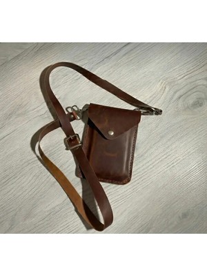 Infinite Hide Leather Hakiki Deri Telefon Çantası