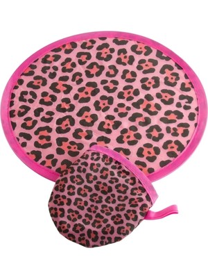 Bijuteri Net Leopar Desenli Kore Yelpaze 20 cm