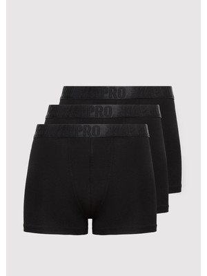 Mavi 3lü Siyah Basic Boxer 0912461-900