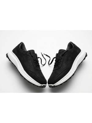 Growish GD0116 Hakiki Nubuk Deri Slip-On Teknoloji Poli Taban Spor Koşu Fitness Antreman Ayakkabısı