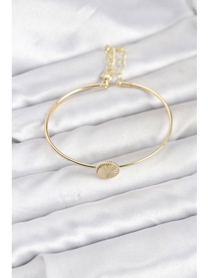 Clariss Gürbelle Özel_gold Renk Pirinç Model Kadın Bileklik