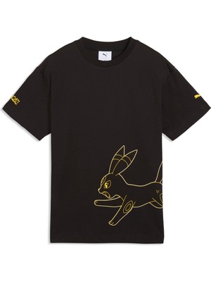 Puma x Pokemon Genç Geniş Kesim Grafik Detaylı Tişört